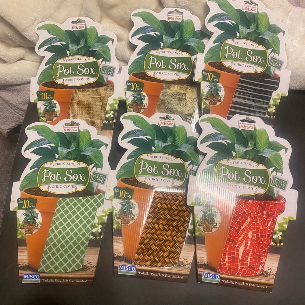 Pot Sox Fabric Covers - Assorted Colors